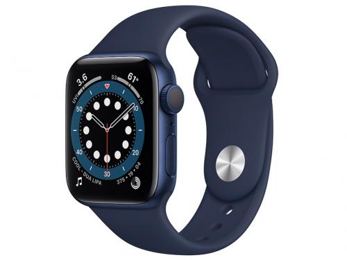 Apple Watch Series 6 GPSモデル 40mm MG143J/A [ディープネイビースポーツバンド]