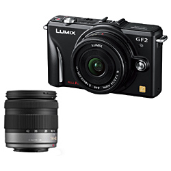 LUMIX DMC-GF2W-K ダブルレンズキット [エスプリブラック]