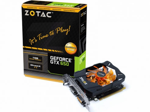 ZOTAC GeForce GTX 650 ZT-61001-10M [PCIExp 1GB]