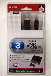 アイレックス PS3/PSP用 USBケーブル 3m ブラック
