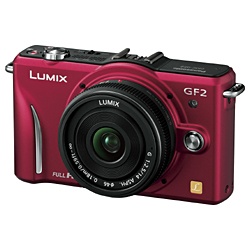 LUMIX DMC-GF2C-R レンズキット [ファインレッド]