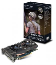 SAPPHIRE HD7850 2G GDDR5 PCI-E HDMI/DVI-I/DUAL MINI DP OC VERSION [PCIExp 2GB]
