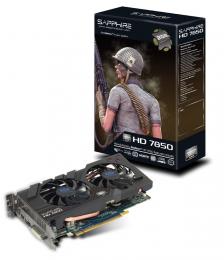 SAPPHIRE HD7850 2G GDDR5 PCI-E HDMI/DVI-I/DUAL MINI DP [PCIExp 2GB]