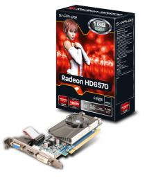 SAPPHIRE HD6570 1G DDR3 PCI-E HDMI/DVI-D/VGA [PCIExp 1GB]