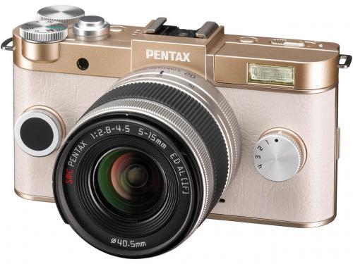 PENTAX Q-S1 ダブルズームキット [シャンパンゴールド×クリーム]