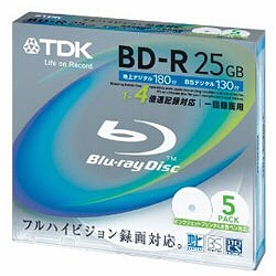 BRV25PWB5K (BD-R 4倍速 5枚組)