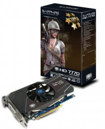 SAPPHIRE HD7770 1G GDDR5 PCI-E HDMI/DVI-I/DUAL MINI DP [PCIExp 1GB]