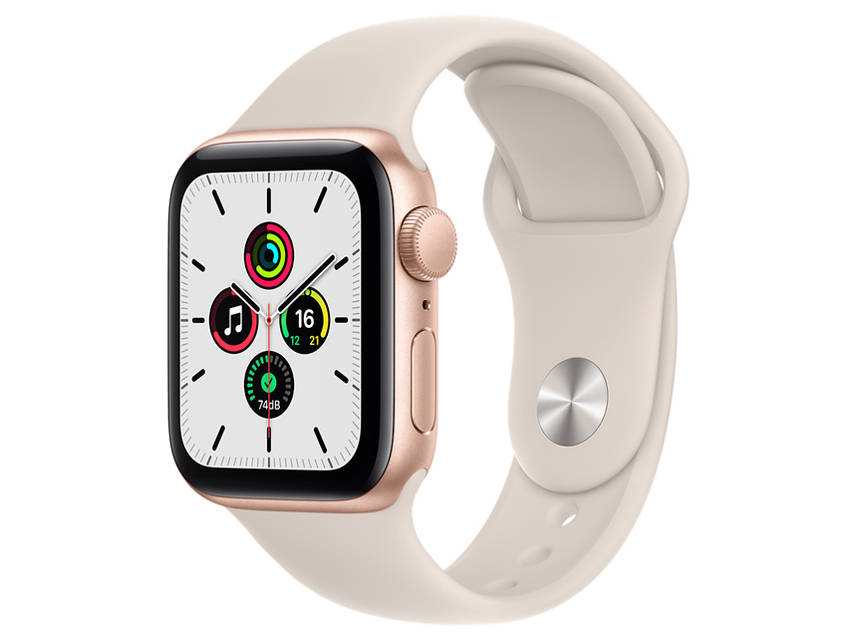 Apple Watch SE GPSモデル 40mm MKQ03J/A [スターライトスポーツバンド]