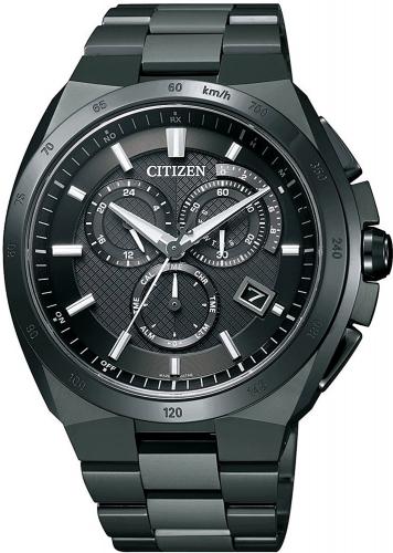 CITIZEN 腕時計 アテッサ エコ・ドライブ電波時計 クロノグラフ AT3014-54E