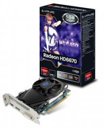 SAPPHIRE HD6670 1G GDDR5 PCI-E HDMI/DVI-I/DP (ROHS) LITE [PCIExp 1GB]