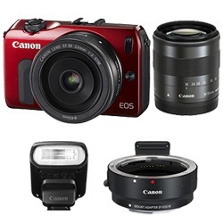 EOS M ダブルレンズキット [レッド]